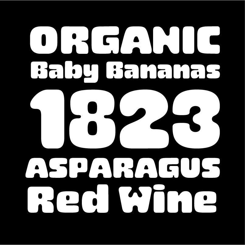 Cheeky Typeface letterform poster