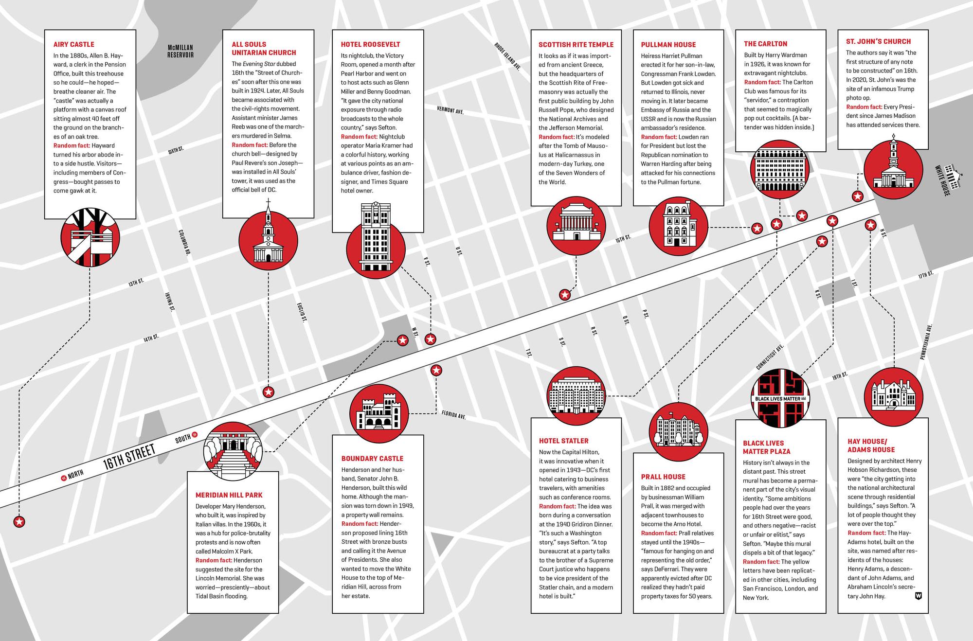 Map illustration for A Guide to 16th Street