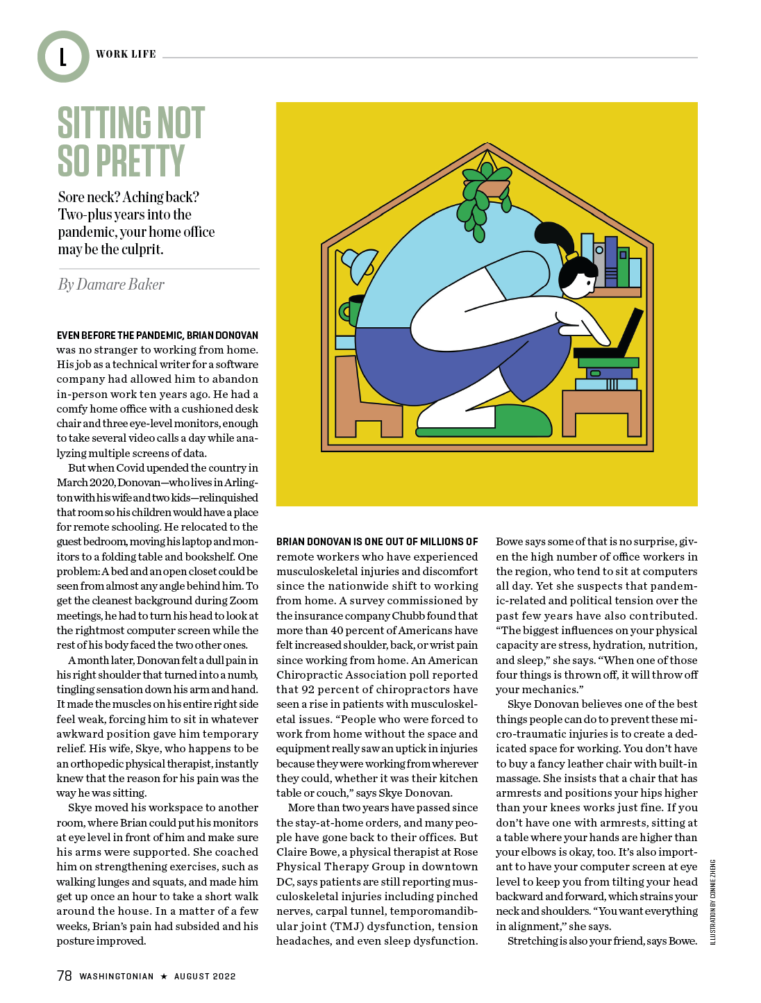 Editorial illustration of Bob for the Taste, Lifestyle, and Home section