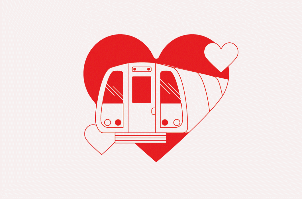 Dating in DC illustration for Washingtonian Magazine