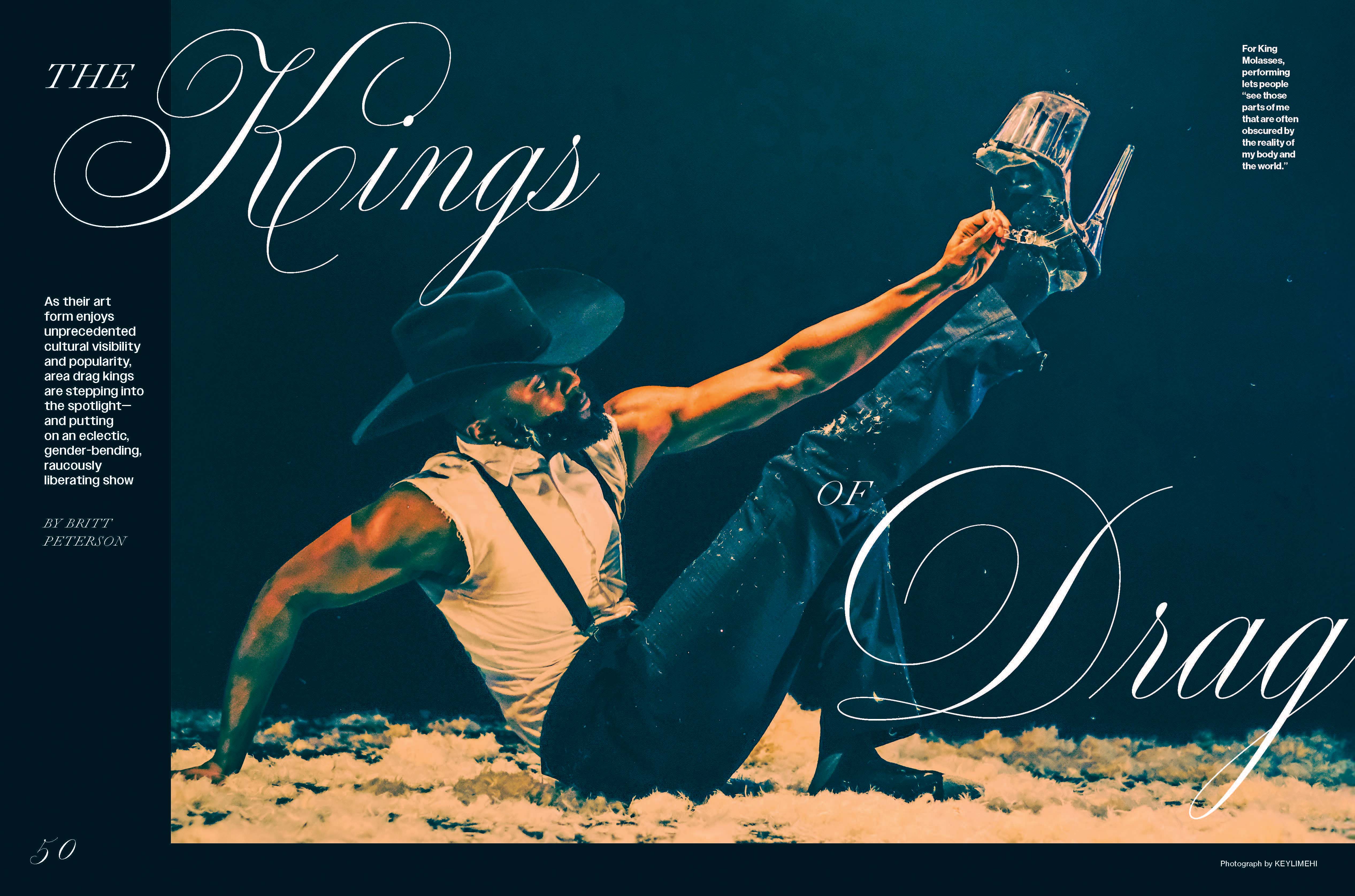 Drag kings feature spread from Washingtonian Magazine
